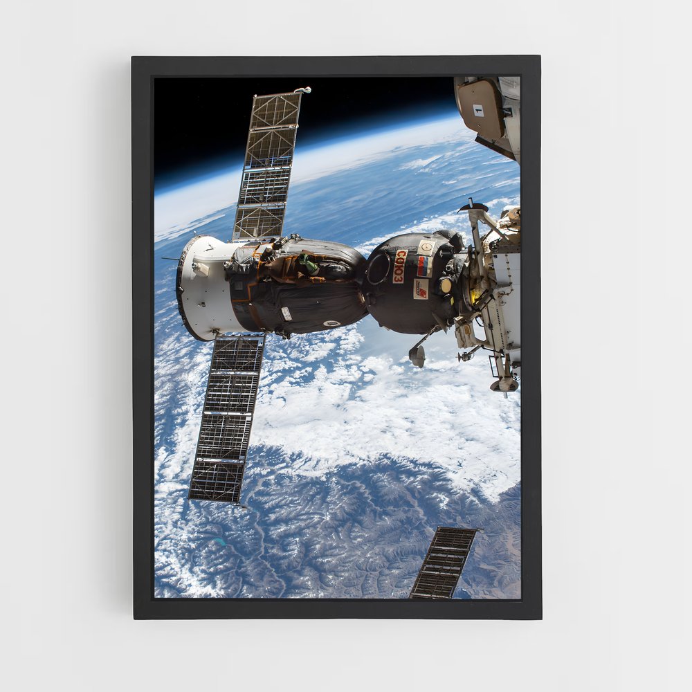 Poster Étonnant Terre depuis l'espace – affiche Système solaire (vue 2)